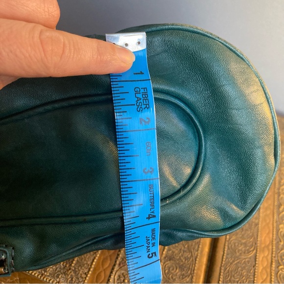 Marc by Marc Jacobs satchel leather plaid lining compartments green gold - Picture 14 of 16